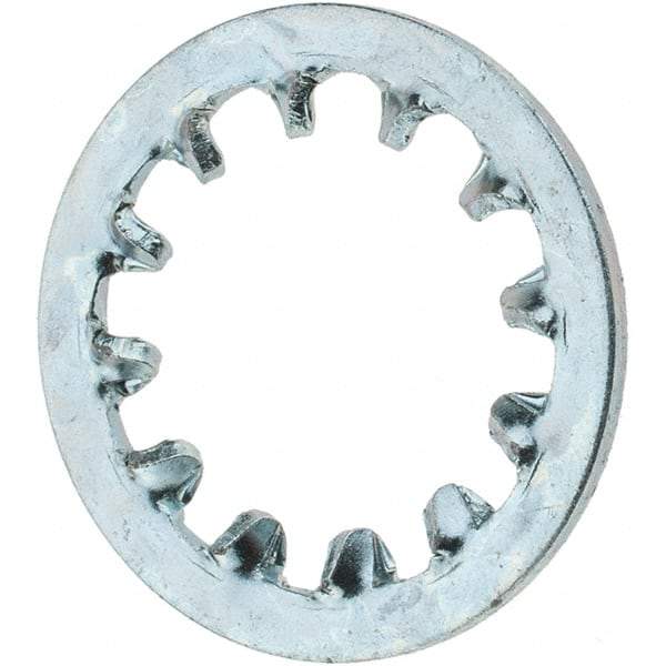 Value Collection - 1/2" Screw, Steel Internal Tooth Lock Washer - Zinc-Plated, Grade 2 - Exact Tool & Supply