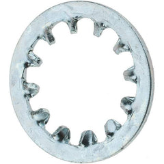 Value Collection - 1/2" Screw, Steel Internal Tooth Lock Washer - Zinc-Plated, Grade 2 - Exact Tool & Supply