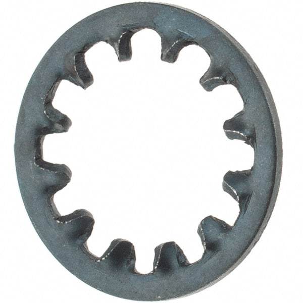 Value Collection - 7/16" Screw, Steel Internal Tooth Lock Washer - Zinc-Plated, Grade 2 - Exact Tool & Supply