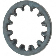Value Collection - 7/16" Screw, Steel Internal Tooth Lock Washer - Zinc-Plated, Grade 2 - Exact Tool & Supply