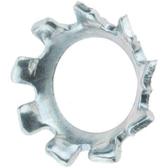 Value Collection - #10 Screw, Steel Countersunk External Tooth Lock Washer - Zinc-Plated, Grade 2 - Exact Tool & Supply