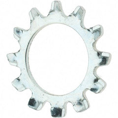 Value Collection - 5/8" Screw, Steel External Tooth Lock Washer - Zinc-Plated, Grade 2 - Exact Tool & Supply