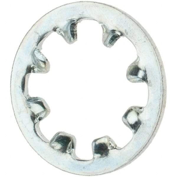 Value Collection - #12 Screw, Steel Internal Tooth Lock Washer - Zinc-Plated, Grade 2 - Exact Tool & Supply
