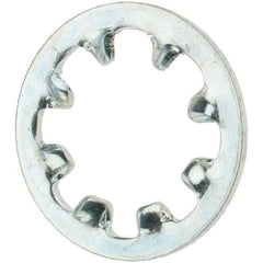 Value Collection - #12 Screw, Steel Internal Tooth Lock Washer - Zinc-Plated, Grade 2 - Exact Tool & Supply