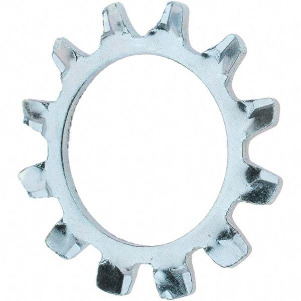 Value Collection - 3/4" Screw, Steel External Tooth Lock Washer - Zinc-Plated, Grade 2 - Exact Tool & Supply
