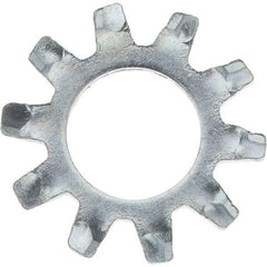 Value Collection - #10 Screw, Steel External Tooth Lock Washer - Zinc-Plated, Grade 2 - Exact Tool & Supply