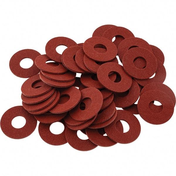 Value Collection - Vulcanized Fibre Standard Flat Washer - 0.218" ID x 0.562" OD, 0.031" Thick, Plain Finish - Exact Tool & Supply