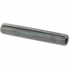 Value Collection - 5/32" Diam x 1" Long Coiled Spring Pin - Grade 1070-1090 Alloy Steel, Black Oxide Finish - Exact Tool & Supply