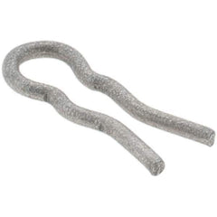 Value Collection - 3/32" Groove, 23/64" Long, Plain Spring Steel Hair Pin Clip - 1/16" Clip Diam, 0.026" Shaft Diam, Grade 2 - Exact Tool & Supply