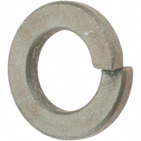 Value Collection - 7/16", 0.109" Thick Split Lock Washer - AISI 4037 Alloy Steel, Zinc Yellow Dichromate Finish, 0.44" Min ID, 0.45" Max ID, 0.776" Max OD - Exact Tool & Supply
