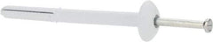 Value Collection - 1/4" Diam, 1/4" Drill, 3" OAL, 2-1/4" Min Embedment Hammer Drive Concrete Anchor - Steel, Zinc-Plated Finish, Truss Head - Exact Tool & Supply