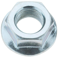 Value Collection - 1/2-20, 1.031" Flange Diam, Serrated Flange Nut - Grade Grade 2 Steel, Zinc-Plated Finish, 0.458" Flange Height - Exact Tool & Supply