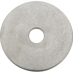 Value Collection - 3/8" Screw, Grade 18-8 Stainless Steel Fender Flat Washer - 25/64" ID x 2" OD - Exact Tool & Supply