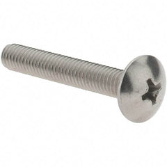 Value Collection - #10-32 UNF, 1-1/4" Length Under Head Phillips Drive Machine Screw - Truss Head, Grade 18-8 Stainless Steel, Uncoated, Without Washer - Exact Tool & Supply