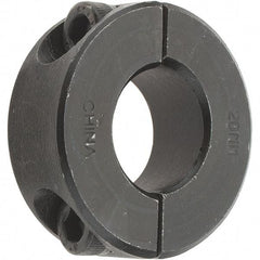 Value Collection - 20mm Bore, Steel, Two Piece Shaft Collar - 1-5/8" Outside Diam - Exact Tool & Supply