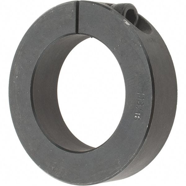 Value Collection - 1-13/16" Bore, Steel, One Piece One Piece Split Shaft Collar - 2-7/8" Outside Diam, 11/16" Wide - Exact Tool & Supply