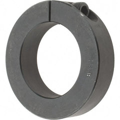 Value Collection - 1-13/16" Bore, Steel, One Piece One Piece Split Shaft Collar - 2-7/8" Outside Diam, 11/16" Wide - Exact Tool & Supply