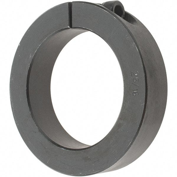 Value Collection - 2-5/16" Bore, Steel, One Piece One Piece Split Shaft Collar - 3-1/2" Outside Diam, 3/4" Wide - Exact Tool & Supply