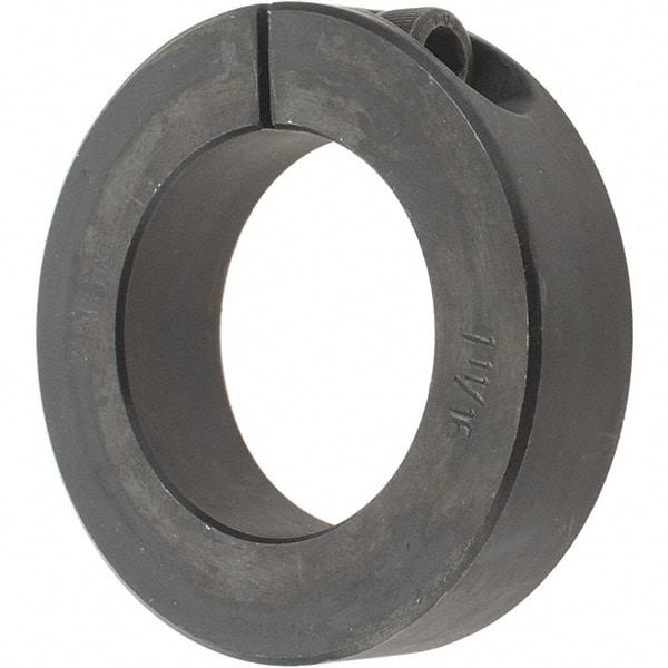 Value Collection - 1-11/16" Bore, Steel, One Piece One Piece Split Shaft Collar - 2-3/4" Outside Diam, 11/16" Wide - Exact Tool & Supply