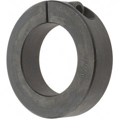 Value Collection - 1-11/16" Bore, Steel, One Piece One Piece Split Shaft Collar - 2-3/4" Outside Diam, 11/16" Wide - Exact Tool & Supply