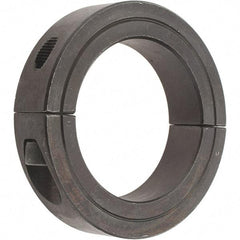 Value Collection - 2-5/16" Bore, Steel, Two Piece Two Piece Split Shaft Collar - 3-1/2" Outside Diam, 3/4" Wide - Exact Tool & Supply