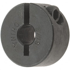 Value Collection - 3/16" Bore, Steel, One Piece Clamp Collar - 11/16" Outside Diam, 5/16" Wide - Exact Tool & Supply