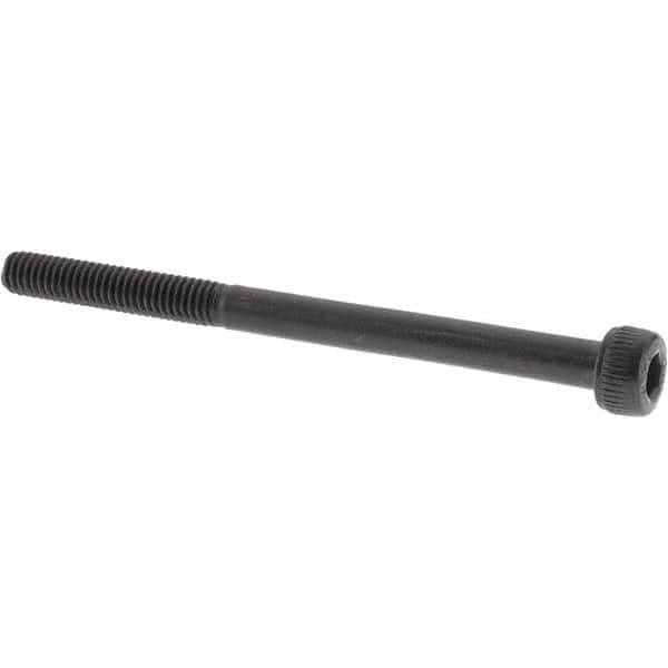 Value Collection - M4x0.70 Metric Coarse Hex Socket Drive, Socket Cap Screw - Grade 12.9 Alloy Steel, Black Oxide Finish, Partially Threaded, 55mm Length Under Head - Exact Tool & Supply