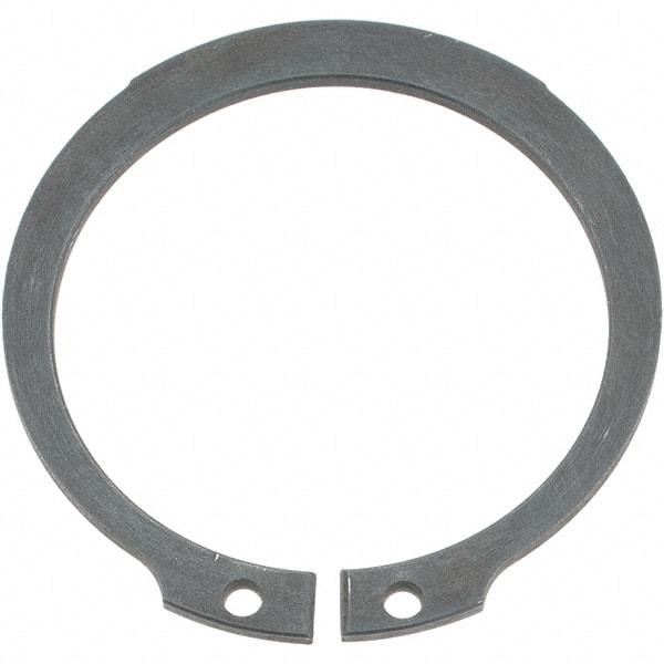 Rotor Clip - 43.5mm Groove Diam, 46mm Shaft Diam, Phosphate Spring Steel, Snap External Retaining Rings - 1.85mm Groove Width, 1.25mm Groove Depth, 1.75mm Ring Thickness, Grade DIN I7221 _ I7223 - Exact Tool & Supply