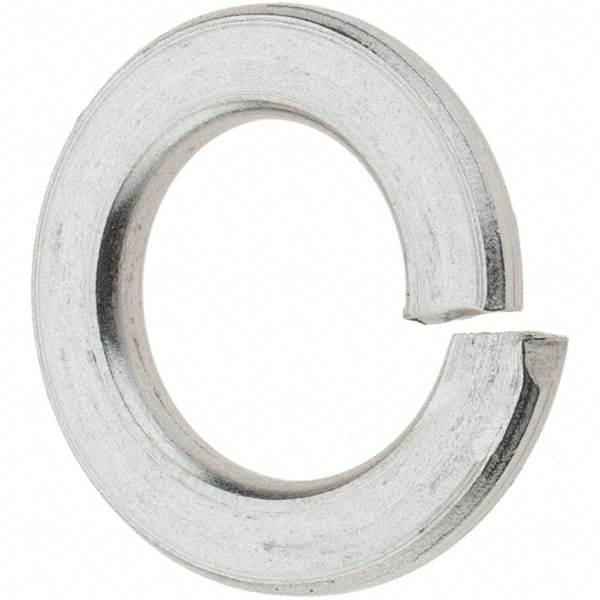 Value Collection - M10, 10.2mm ID, 18.1mm OD, 2.2mm Thick Split Lock Washer - 316 Austenitic Grade A4 Stainless Steel, Uncoated, 10.2mm Min ID, 10.7mm Max ID, 18.1mm Max OD - Exact Tool & Supply