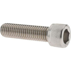 Value Collection - M12x1.75 Metric Coarse Hex Socket Drive, Socket Cap Screw - Grade 316 & Austenitic A4 Stainless Steel, Uncoated, Partially Threaded, 45mm Length Under Head - Exact Tool & Supply