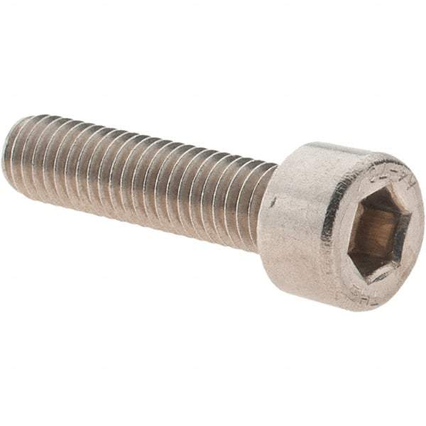 Value Collection - M5x0.80 Metric Coarse Hex Socket Drive, Socket Cap Screw - Grade 316 & Austenitic A4 Stainless Steel, Uncoated, Fully Threaded, 20mm Length Under Head - Exact Tool & Supply