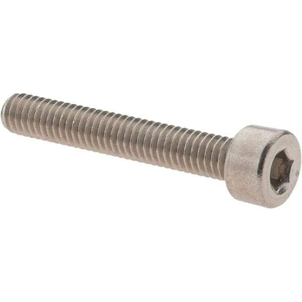 Value Collection - M4x0.70 Metric Coarse Hex Socket Drive, Socket Cap Screw - Grade 316 & Austenitic A4 Stainless Steel, Uncoated, Partially Threaded, 25mm Length Under Head - Exact Tool & Supply
