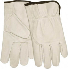 MCR Safety - Leather Work Gloves - Exact Tool & Supply