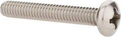 Value Collection - #12-24 UNC, 1-1/2" Length Under Head Phillips Drive Machine Screw - Pan Head, Grade 18-8 Stainless Steel, Uncoated, Without Washer - Exact Tool & Supply