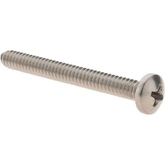 Value Collection - #10-24 UNC, 1-3/4" Length Under Head Phillips Drive Machine Screw - Pan Head, Grade 18-8 Stainless Steel, Uncoated, Without Washer - Exact Tool & Supply