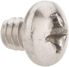 Value Collection - #6-32 UNC, 3/16" Length Under Head Phillips Drive Machine Screw - Pan Head, Grade 18-8 Stainless Steel, Uncoated, Without Washer - Exact Tool & Supply