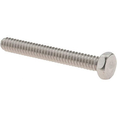 Value Collection - #10-24 UNC, 1-1/2" Length Under Head Hex Drive Machine Screw - Hex Head, Grade 18-8 Stainless Steel, Uncoated, Without Washer - Exact Tool & Supply