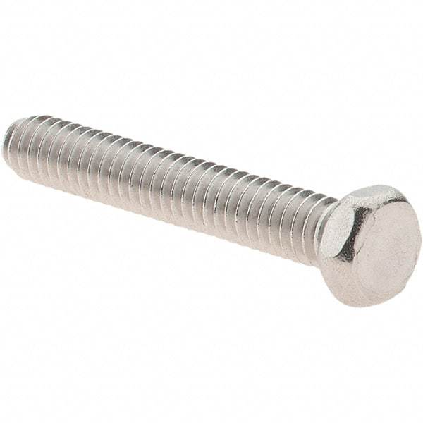 Value Collection - #8-32 UNC, 1" Length Under Head Hex Drive Machine Screw - Hex Head, Grade 18-8 Stainless Steel, Uncoated, Without Washer - Exact Tool & Supply