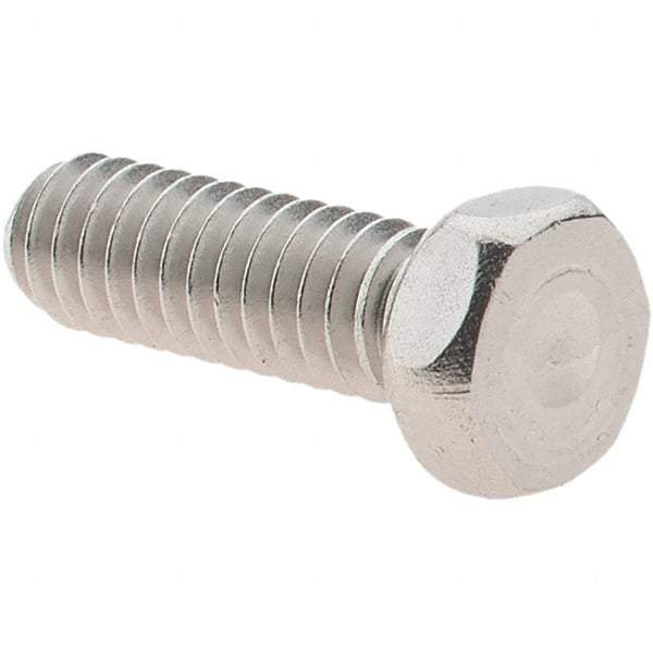 Value Collection - #8-32 UNC, 1/2" Length Under Head Hex Drive Machine Screw - Hex Head, Grade 18-8 Stainless Steel, Uncoated, Without Washer - Exact Tool & Supply