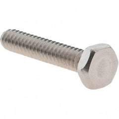 Value Collection - #6-32 UNC, 3/4" Length Under Head Hex Drive Machine Screw - Hex Head, Grade 18-8 Stainless Steel, Uncoated, Without Washer - Exact Tool & Supply