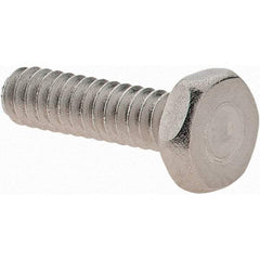 Value Collection - #6-32 UNC, 1/2" Length Under Head Hex Drive Machine Screw - Hex Head, Grade 18-8 Stainless Steel, Uncoated, Without Washer - Exact Tool & Supply