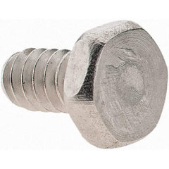 Value Collection - #6-32 UNC, 1/4" Length Under Head Hex Drive Machine Screw - Hex Head, Grade 18-8 Stainless Steel, Uncoated, Without Washer - Exact Tool & Supply