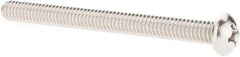 Value Collection - 1/4-20 UNC, 3" Length Under Head Phillips Drive Machine Screw - Round Head, Grade 18-8 Stainless Steel, Uncoated, Without Washer - Exact Tool & Supply