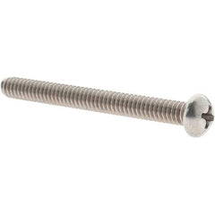 Value Collection - #10-24 UNC, 2" Length Under Head Phillips Drive Machine Screw - Round Head, Grade 18-8 Stainless Steel, Uncoated, Without Washer - Exact Tool & Supply