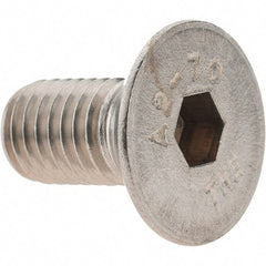Value Collection - M10x1.50 Metric Coarse Hex Socket Drive, 90° Flat Screw - Grade 18-8 & Austenitic A2 Stainless Steel, Fully Threaded, 20mm OAL - Exact Tool & Supply