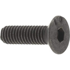Value Collection - M3x0.50 Metric Coarse Hex Socket Drive, 90° Flat Screw - Grade 12.9 Alloy Steel, Black Oxide Finish, Fully Threaded, 10mm OAL - Exact Tool & Supply
