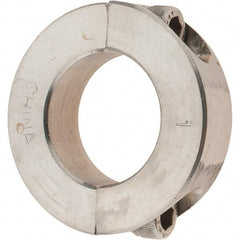 Value Collection - 1" Bore, Stainless Steel, Two Piece Shaft Collar - 1-3/4" Outside Diam, 1/2" Wide - Exact Tool & Supply