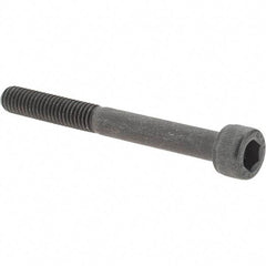 Value Collection - M6x1.00 Metric Coarse Hex Socket Drive, Socket Cap Screw - Grade 12.9 Alloy Steel, Black Oxide Finish, Partially Threaded, 55mm Length Under Head - Exact Tool & Supply