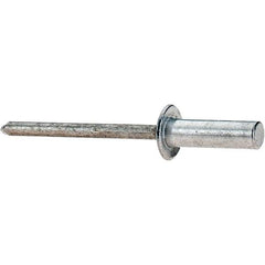 Value Collection - Size 66 Dome Head Aluminum Closed End Sealing Blind Rivet - Aluminum Mandrel, 0.251" to 3/8" Grip, 3/8" Head Diam, 0.192" to 0.196" Hole Diam, 0.656" Length Under Head, 3/16" Body Diam - Exact Tool & Supply