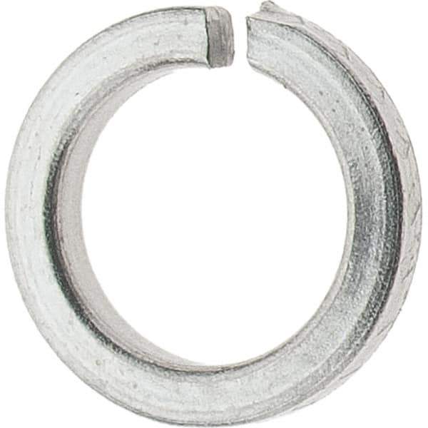 Value Collection - #6, 0.03" Thick High Collar Split Lock Washer - 18-8 Steel, Uncoated, 0.141" Min ID, 0.148" Max ID, 0.216" Max OD - Exact Tool & Supply